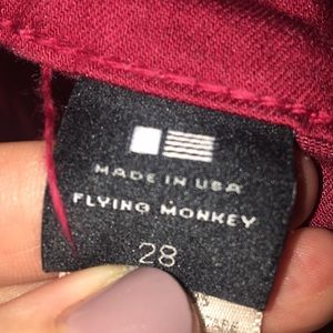Flying monkey red jeans
